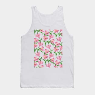 Alstroemeria Lily Flowers Pattern Tank Top